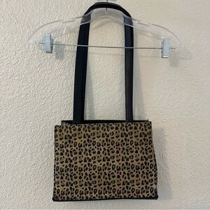 Vintage Y2K Early 2000s Leopard Print Cheetah Print Shoulder Bag